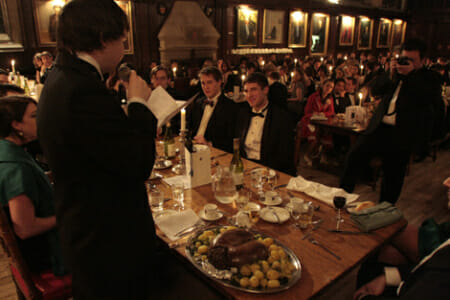 Burns Night celebrations at Oxford University.