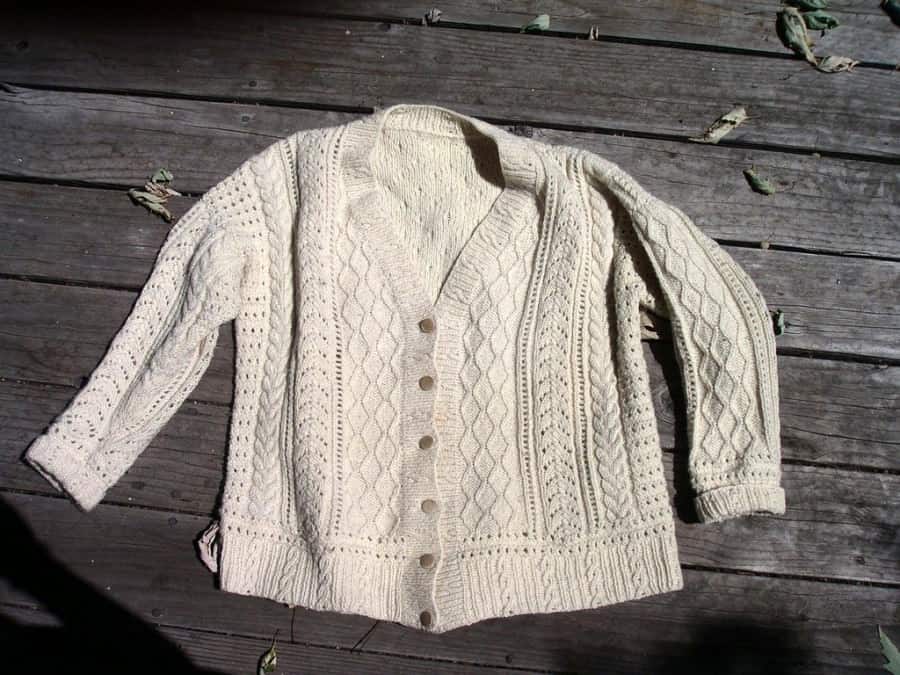 Short Aran Cardigan