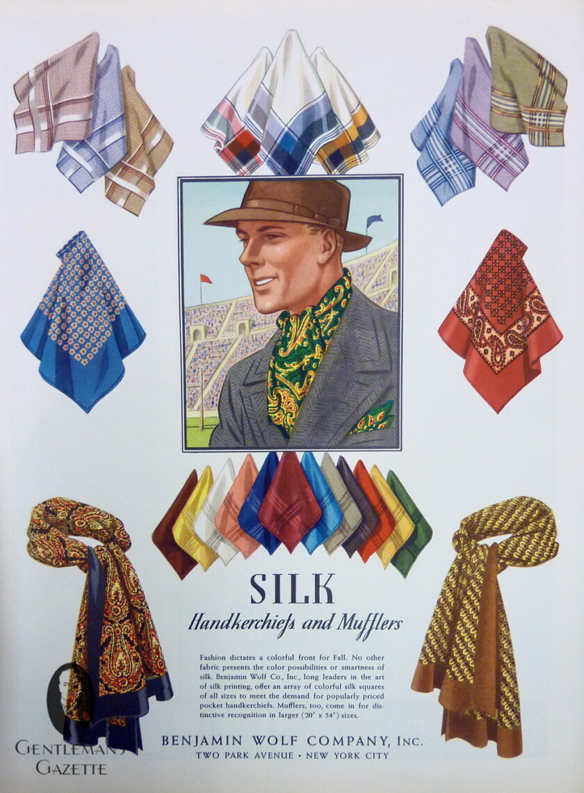 Silk Scarves & Pocket Squares from 1935 by Benjamin Wolf Company, Inc from Park Ave in NYC