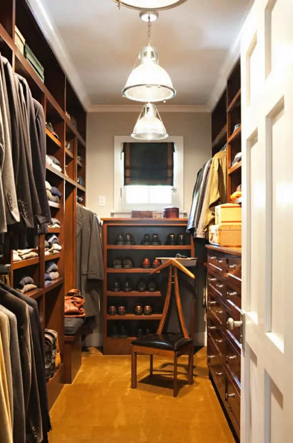 Narrow Rooms make for perfect closets