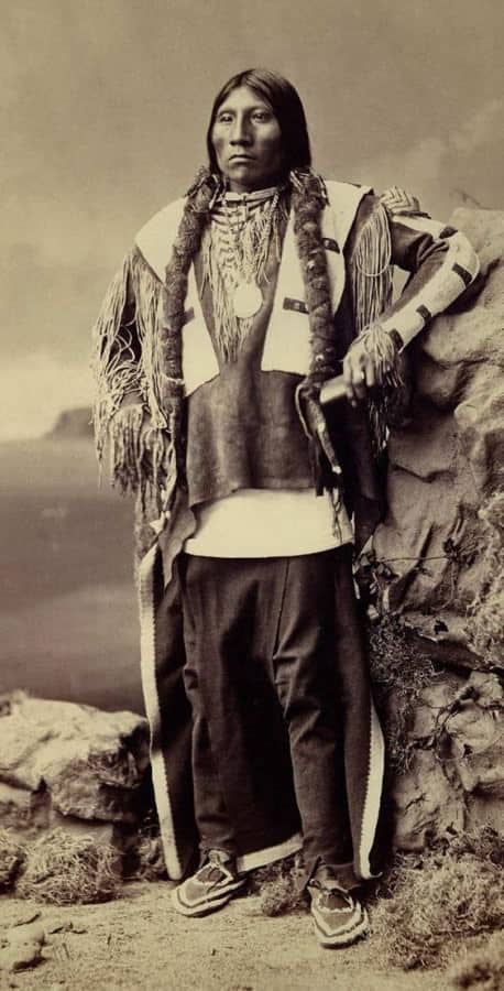 An Unidentified Native American with Moccasins