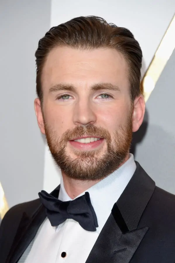 Chris Evans with pre-tied bow tie