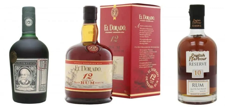 Diplomatico, El Dorado & English Harbor Rums