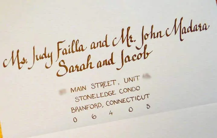 Children will be specifically named in a wedding invitation