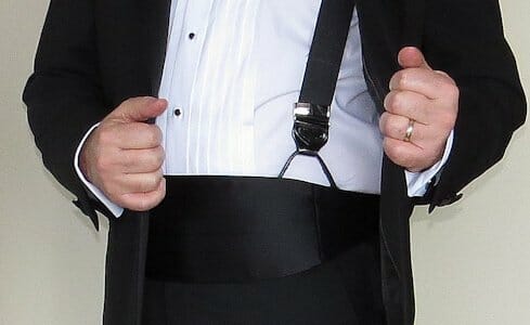 Vintage Black Tuxedo Suspenders Accessories Belts & Braces Suspenders 