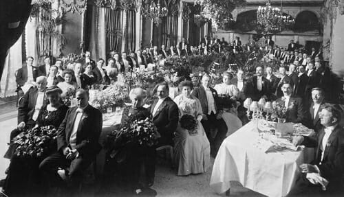 1907 formal dinner at King Edward Hotel Toronto.