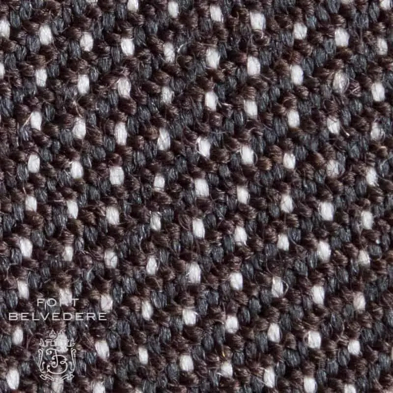 Charcoal Brown fabric is a blend of charcoal and brown yarn
