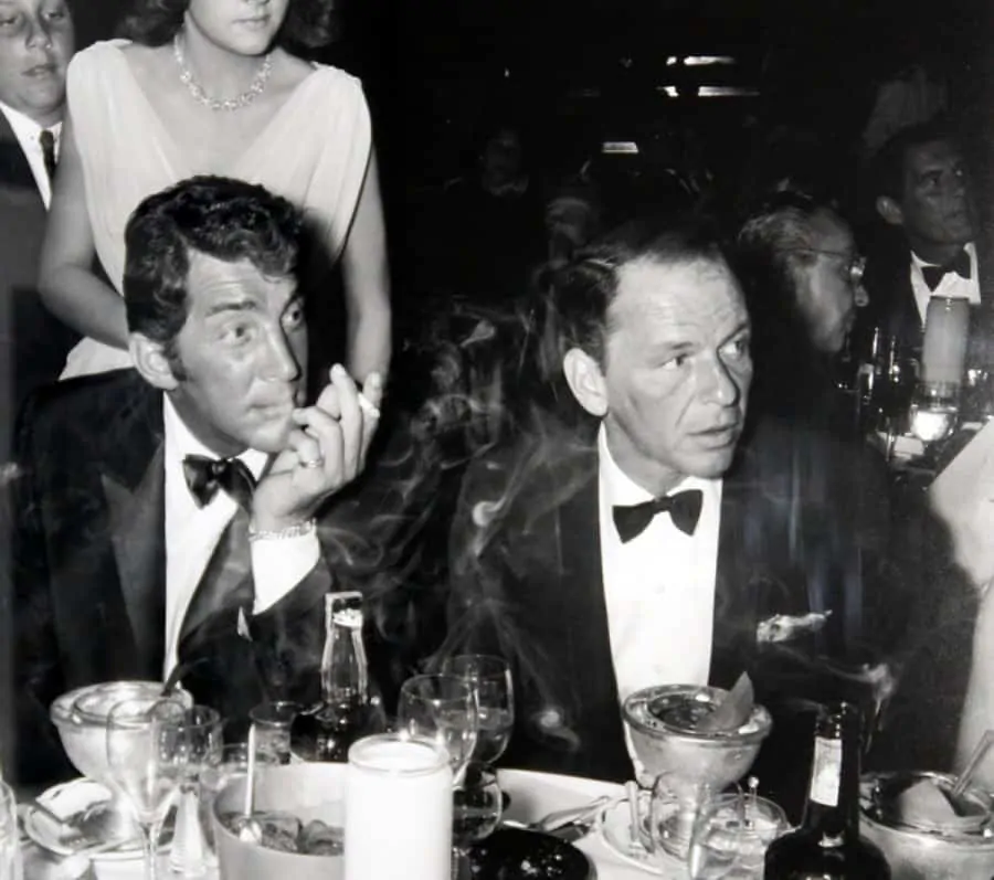 Dean Martin & Frank Sinatra in black tie