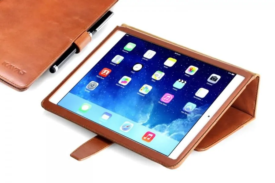 Kavaj iPad Leather Case with pen holder