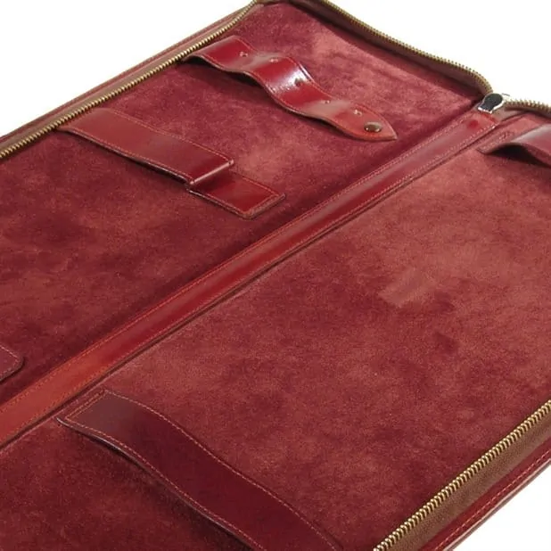 Leath lined tie case