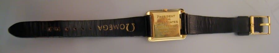 Back View Of The Omega With Inscription From His Friend Grant Back view of the Omega with inscription from his friend Grant