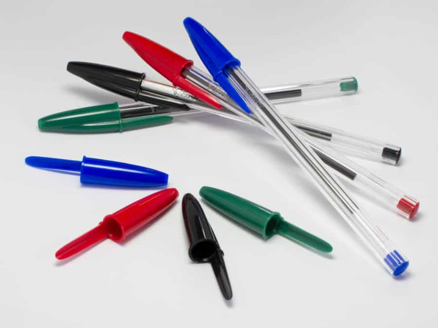 The classic BIC Cristal Ballpoint Pens