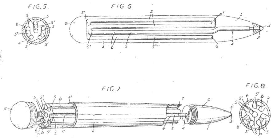 Patent Scatches from László Bíró which he sold to BIC