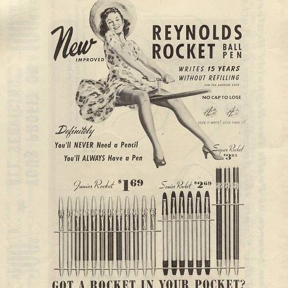 Reynolds Rocket Ball Pen Ad