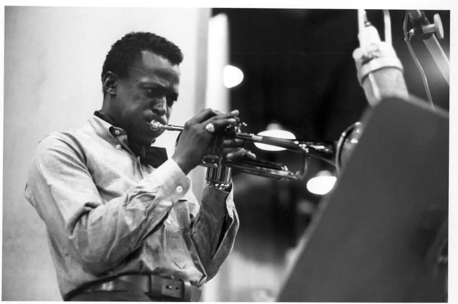 The legendary Miles Davis