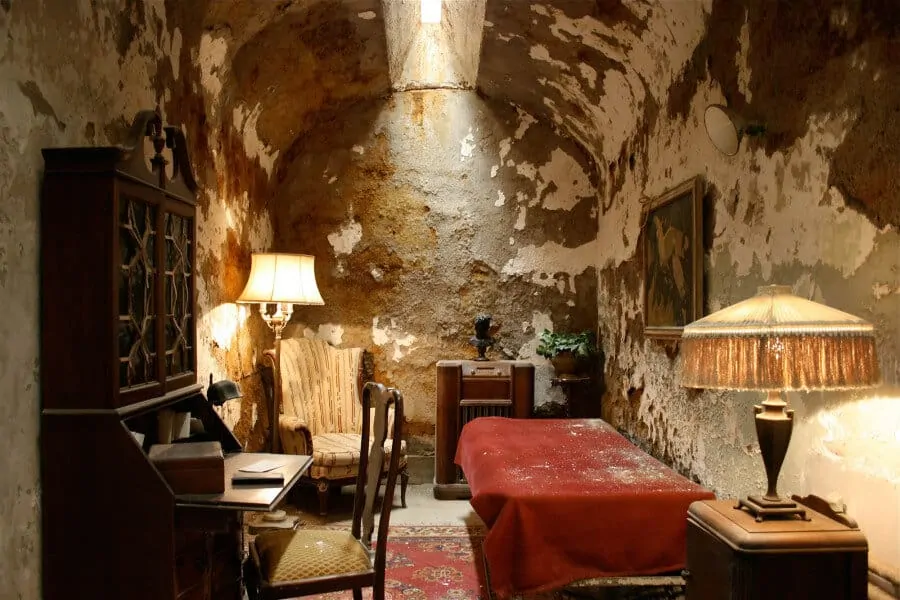Al Capones cell at Eastern State Penn as it exists today