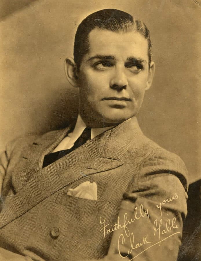 Faithfully Yours, Clark Gable Autograph