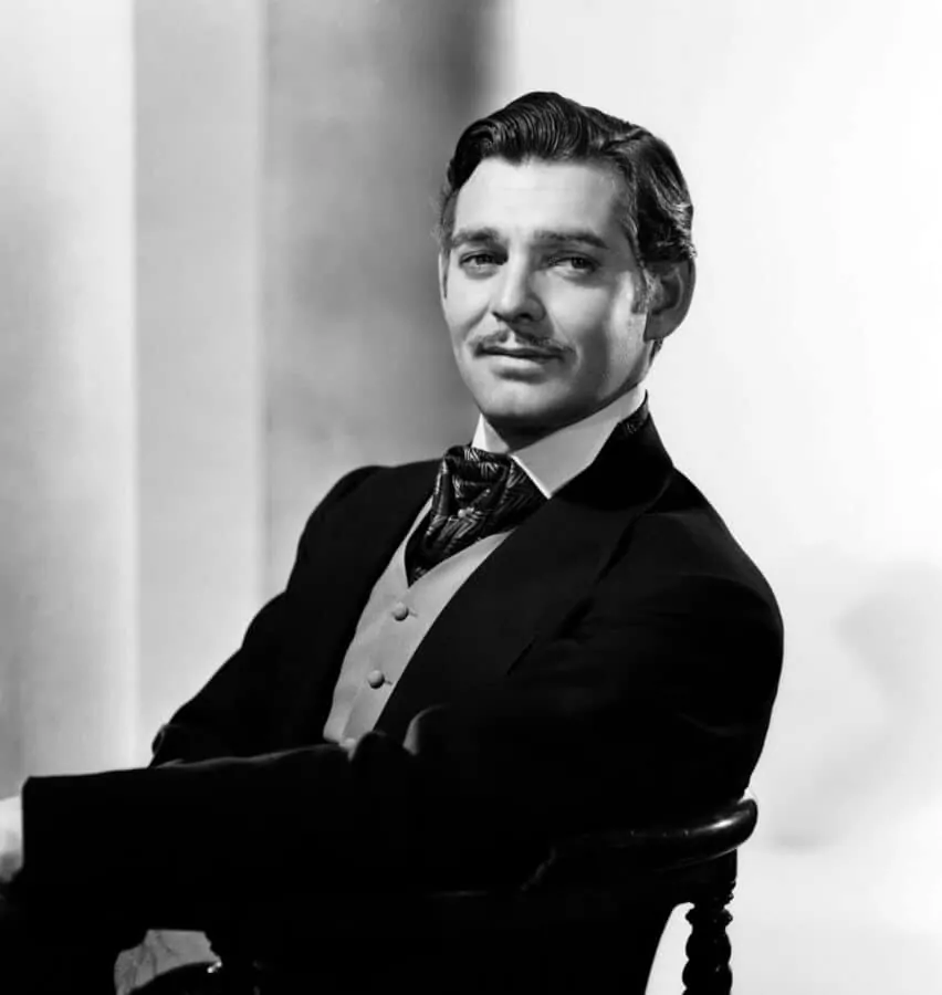 Gable as Rhett Butler in Gone with the Wind