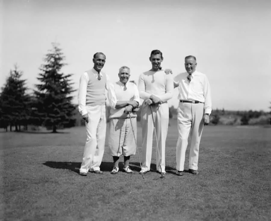Gable in Vancouver 1933 wearing all white