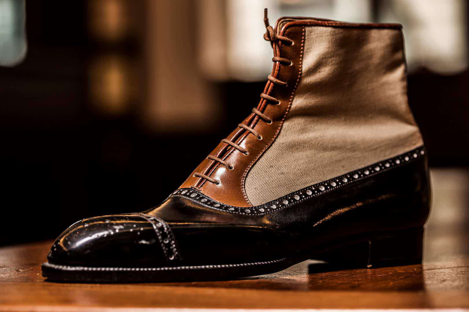 balmoral boots with suit