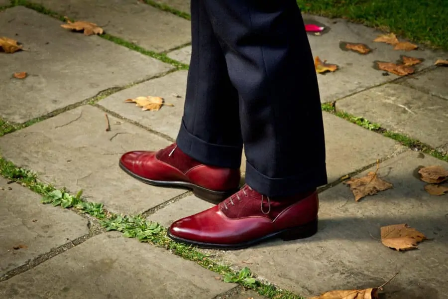 Wedgwood Balmoral Boots in Burgundy by J. Fitzpatrick