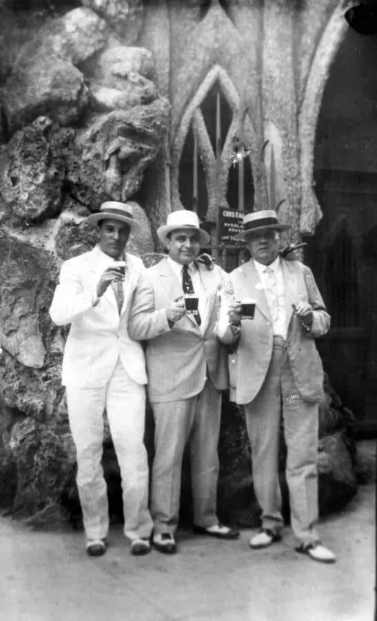 Al Capone with Spectators in South Florida