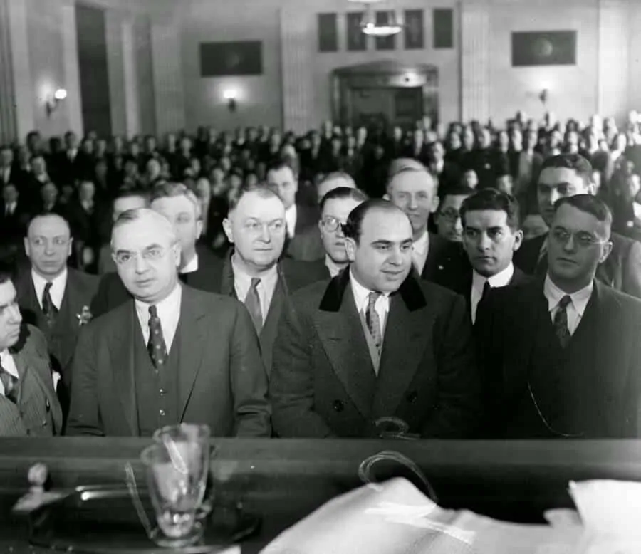 Capone in Courtroom