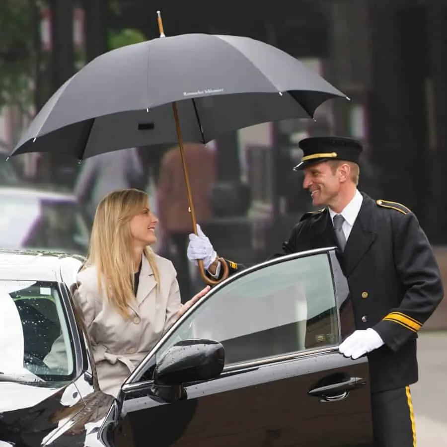 Doorman with an Umbrella