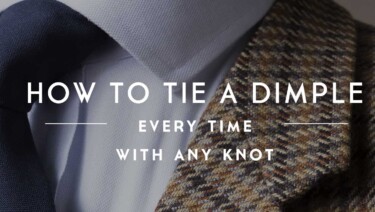 How To Tie A Tie With A Dimple
