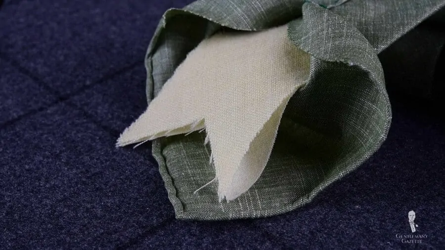 Italian Tie Interlining in wool and cotton by Fort Belvedere