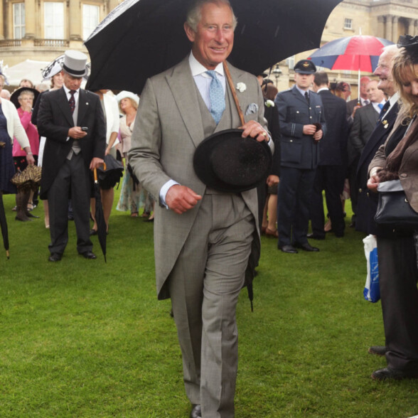 Prince Charles with a Brigg Umbrella