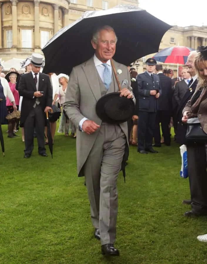 Prince Charles with a Brigg Umbrella
