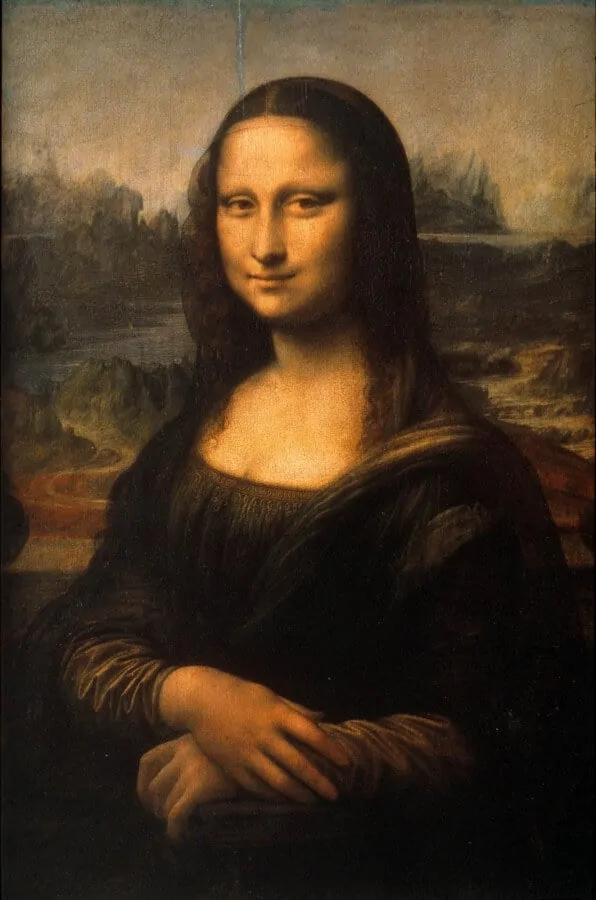 The famous Mona Lisa by Leonardo da Vinci