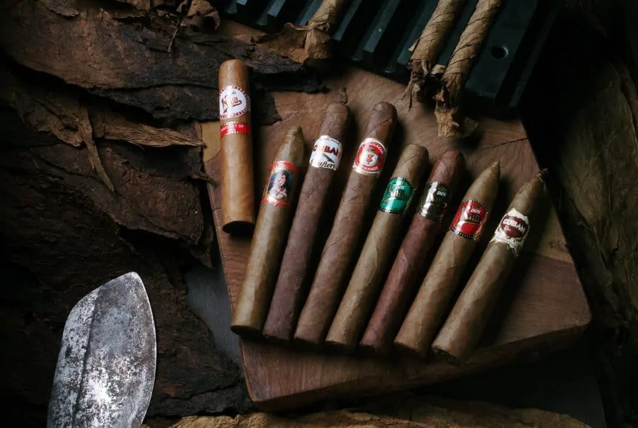 A selection of medium bodied cigars