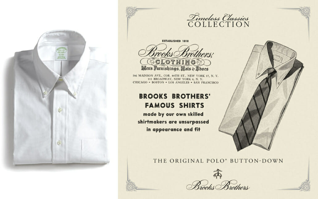 Brooks Brothers button down shirt inspired by polo
