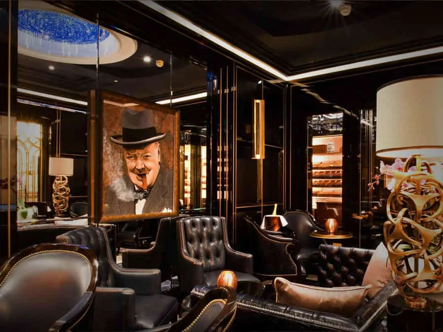 The man cave for the cigar enthusiast who likes entertaining