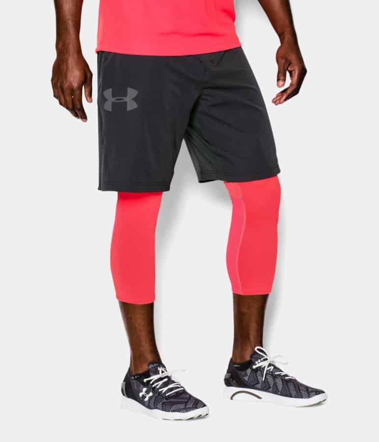 Underarmour shorts for athletes have moisture wicking fabric