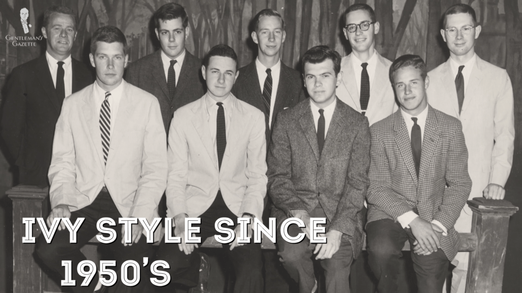 Ivy Style started to flourish in the 1950s