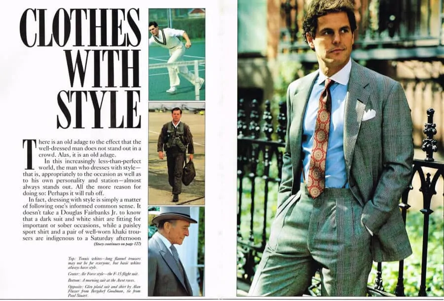 A prime example of classic trad style from a magazine