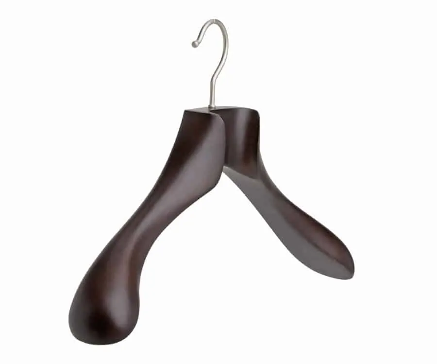 ElysianStores Wide Shoulder Wooden Hangers 3 Pack with Non Slip Pants Bar,  Smooth Finish 360° Swivel Hook Solid Wood Suit Hangers Coat Hangers for  Dress, Jacket, Heavy Clothes (Walnut) : Amazon.in: Home