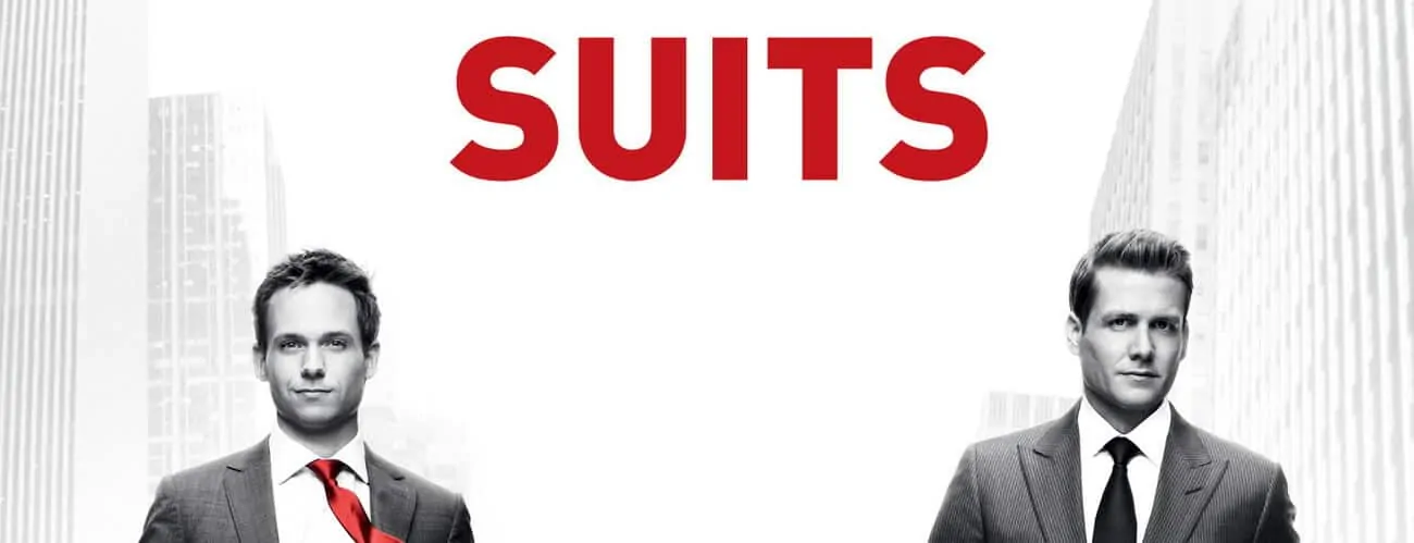 Suits banner with title
