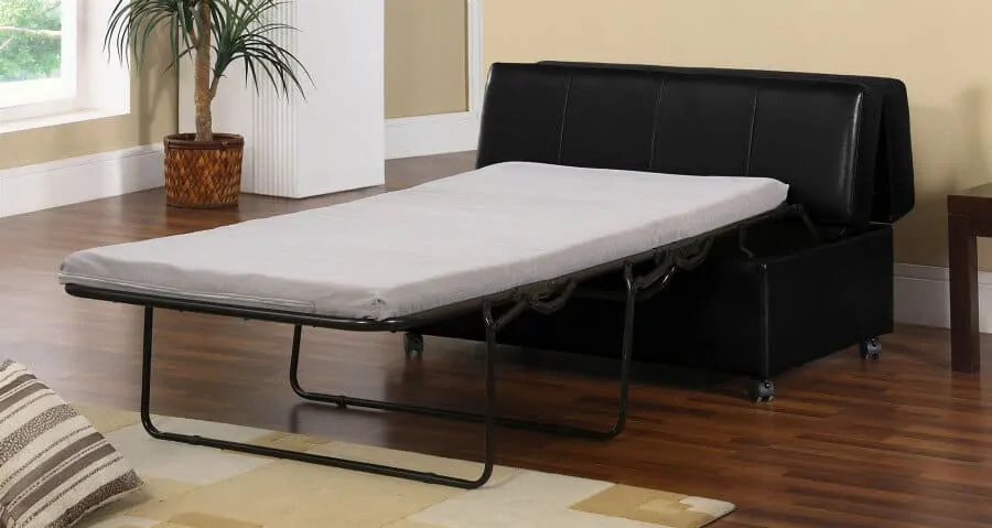 A pull out couch can be useful in homes with no guest room