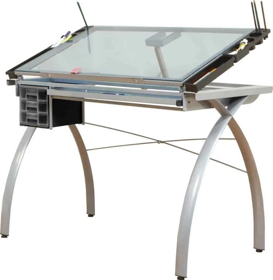 An adjustable drafting table for design
