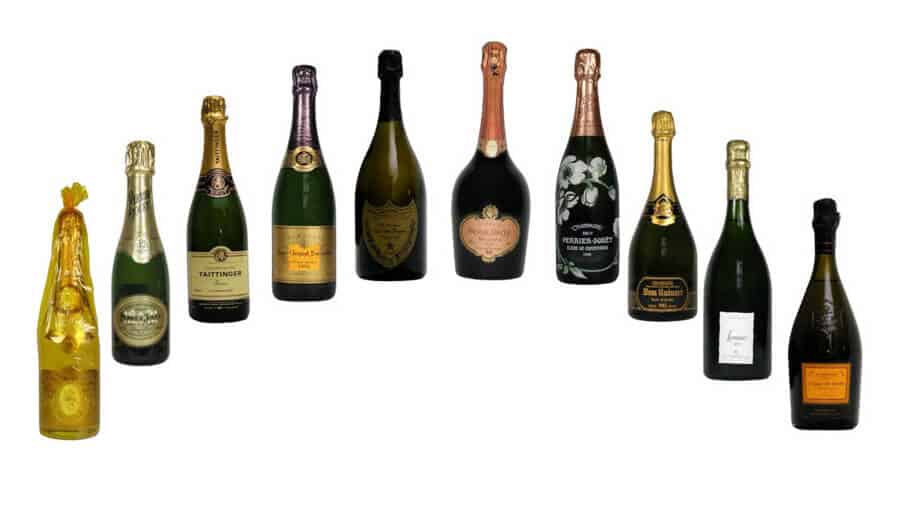 Various Bottles of Champagne