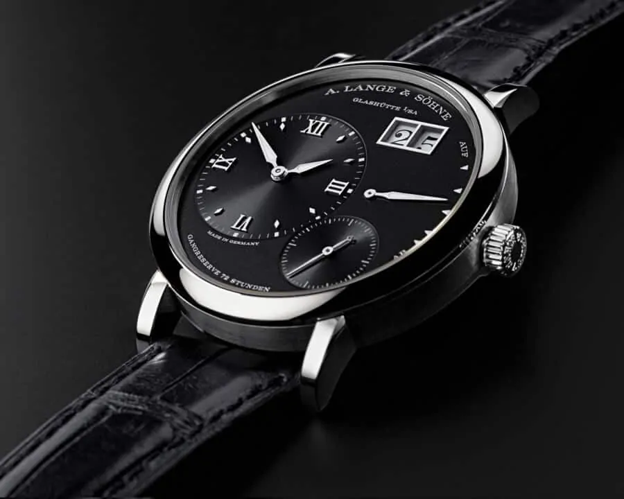 A contemporary yet appropriate watch for black tie from A Lange and Sohne