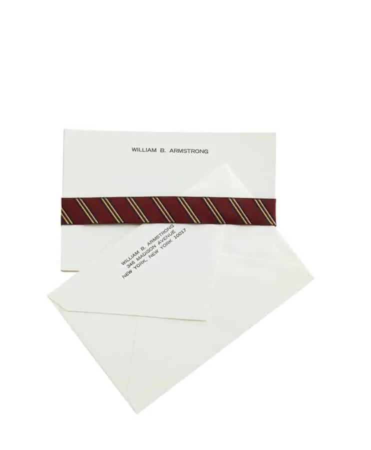 Letterpress Stationery from Brooks Brothers