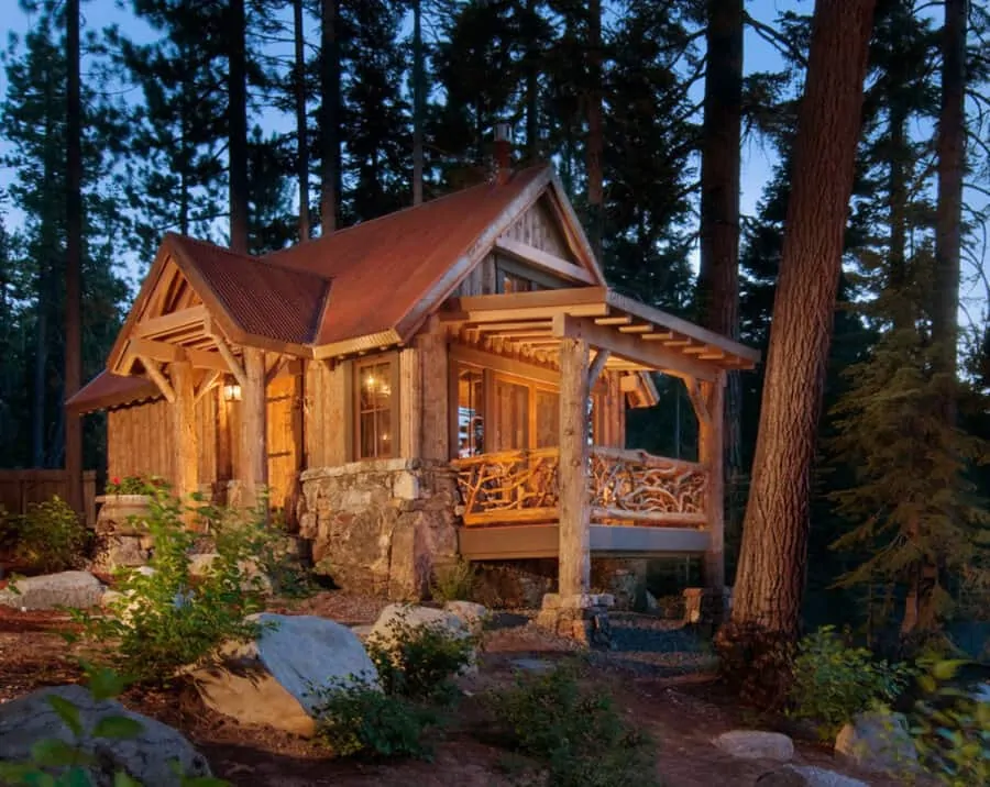 A cabin doesnt have to be huge to be beautiful