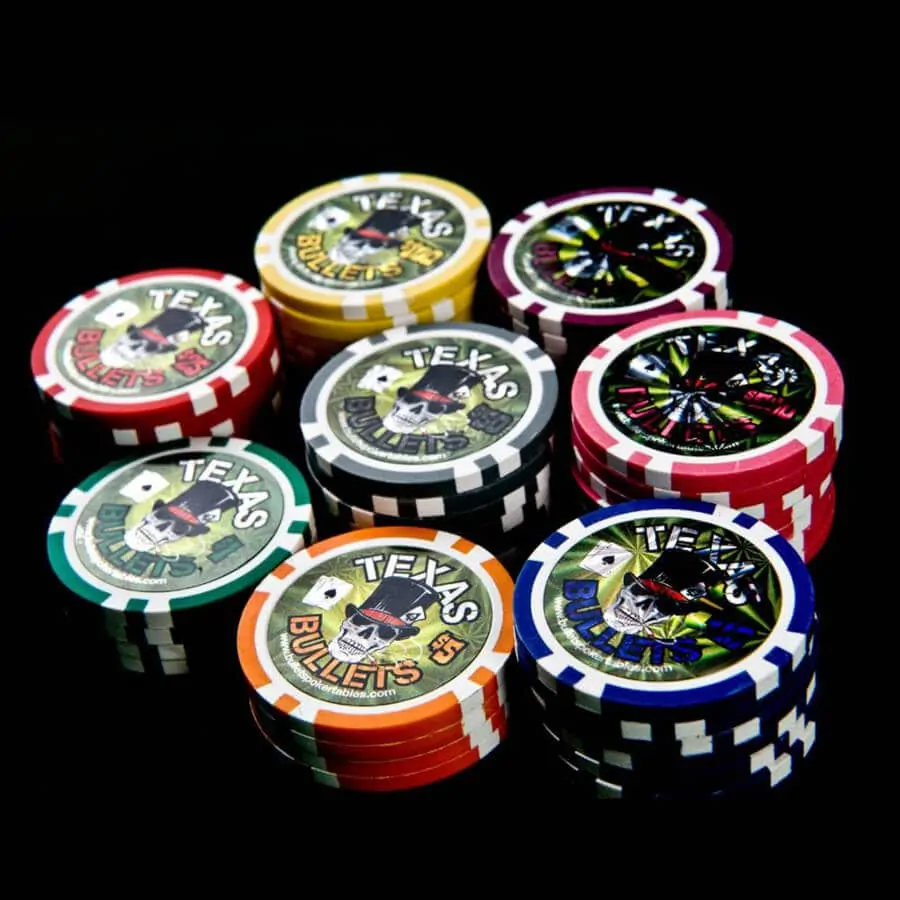 Clay poker chips are great to have but not necessary