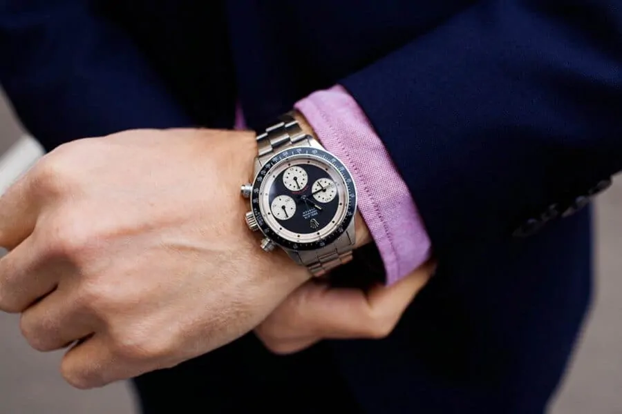 The Rolex Daytona paired with a suit