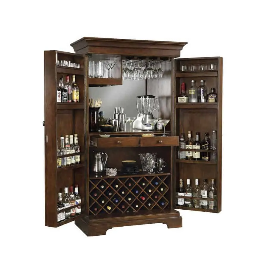 A perfect sized home bar for the average gentleman